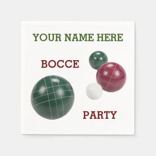 Speciaal gepersonaliseerde moderne hars bocce-ball servet