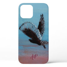 Speciaal gepersonaliseerde monogram Owl Art