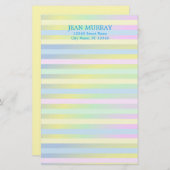 Speciaal gepersonaliseerde pasteitserij briefpapier (Voorkant / Achterkant)