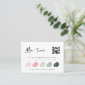 Speciaal gepersonaliseerde QR-code Weddenschap-cod Informatiekaartje (Staand voorkant)