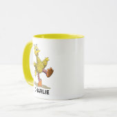 Speciaal gepersonaliseerde Retro Art Big Bird Mok (Voorkant links)