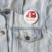 Speciaal gepersonaliseerde Retro Art Caravan Owner Ronde Button 5,7 Cm (In situ)