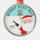 Speciaal gepersonaliseerde schijf Golf Gift Metalen Ornament (Voorkant)