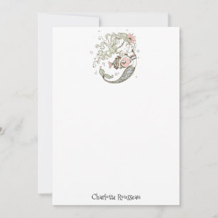 Speciaal gepersonaliseerde schrijfbenodigdheden va notitiekaartje