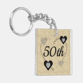 Speciaal gepersonaliseerde speciale verjaardagssle sleutelhanger (Voorkant Links)