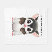 Speciaal gepersonaliseerde suikerglider Belly Rub  Fleece Deken (Voorkant (Horizontaal))