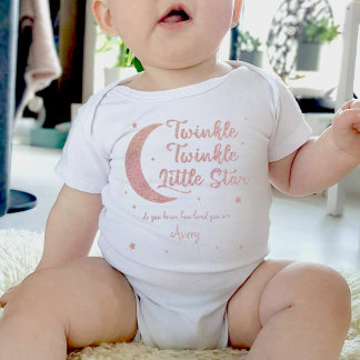Speciaal gepersonaliseerde Twinkle kleine ster met Romper