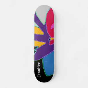 Speciaal gepersonaliseerde vormgeving moderne kuns skateboard