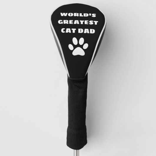 Speciaal gepersonaliseerde wereld's grootste kat p golfheadcover (Voorkant)