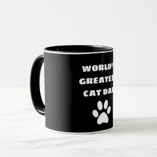 Speciaal gepersonaliseerde wereld's grootste kat p mok (Voorkant links)