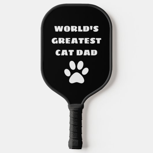Speciaal gepersonaliseerde wereld's grootste kat p pickleball paddle (Achterkant)