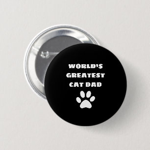 Speciaal gepersonaliseerde wereld's grootste kat p ronde button 5,7 cm
