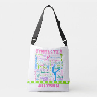 Speciaal gepersonaliseerde woordgymnastiek Typogra Crossbody Tas