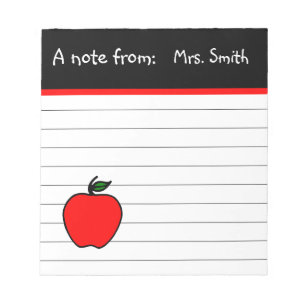 Speciaal geschenk Apple-Notitieblok van docent Notitieblok