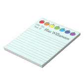 Speciaal geschenk van de leerkracht van de Crayons Notitieblok (Gedraaid)