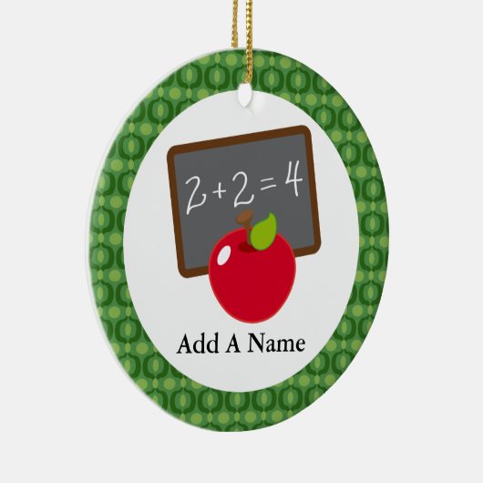 Speciaal geschenk voor lerarenwaardering op school keramisch ornament (Rechts)