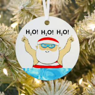 Speciaal geschenk Zwemveiling Metalen Ornament