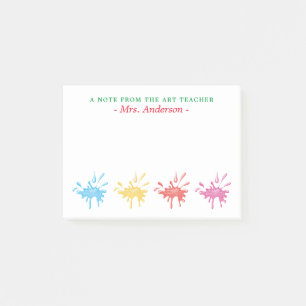 Speciaal geschilderde kunstleraar post-it® notes