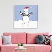 Speciaal geschreeuw voor kerstmis Beer Canvas Afdruk (Insitu (Woonkamer))