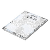 Speciaal geschrift (blauw/houtskool) notitieblok (Gedraaid)