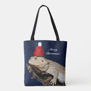 Speciaal getrokken drakenhagedis - Santa Hat Draagtas