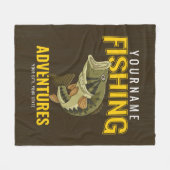 Speciaal Geviste avonturiervissen Fleece Deken (Voorkant (Horizontaal))