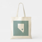 Speciaal gezinshereniging Nevada State Map Tote Bag (Achterkant)