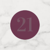 Speciaal glamoureus tabelconfetti 21st confetti (Kleine voorkant)