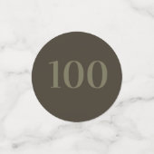 Speciaal glamoureus tafelconfetti 100th confetti (Kleine voorkant)