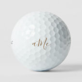 Speciaal Gold Monogram Titleist Pro VI Golfballen (Voorkant)
