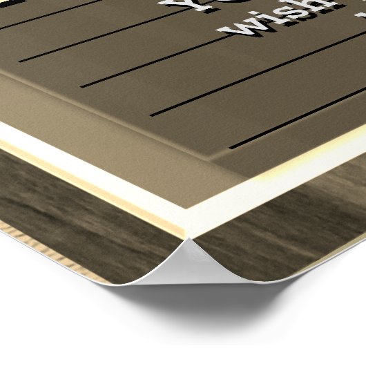 Speciaal Gold Sign Retirement Gift Poster (Hoek)