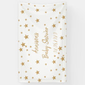 Speciaal Gold Star Glitter Sparkle Baby shower Spandoek (Verticaal)