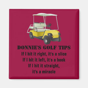 Speciaal Golf Tip Golfer Cart Red Magnet Magneet