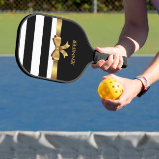Speciaal goud, zwarte strepen Golden BOW Pickleball Paddle