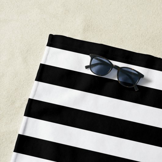 Speciaal goud, zwarte strepen Golden BOW Strandlaken (In situ)