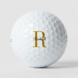 Speciaal goudmonogram Initiaal Golfbal Golfballen