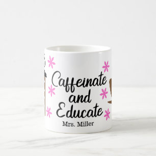 Speciaal grappig leraar Caffeinaat-onderwijs Koffiemok