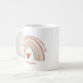 Speciaal grappig leraar Quote Boho-regenboog Koffiemok (Voorkant links)