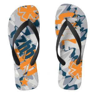 Speciaal grijze Shock Wave Camouflage Teenslippers