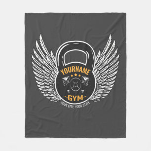 Speciaal GYM Fitness Trainer Kettlebell Fleece Deken