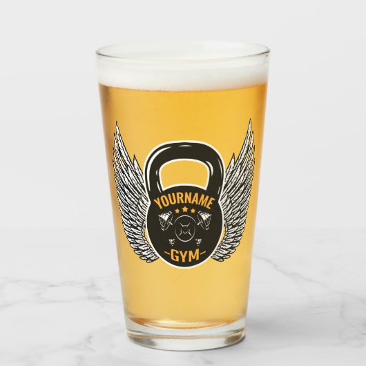 Speciaal GYM Fitness Trainer Kettlebell Glas (Voorkant gevuld)