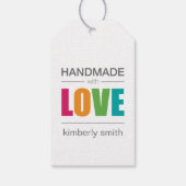 Speciaal handgemaakt met liefde cadeaulabel (Achterkant)