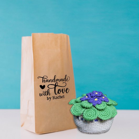 Speciaal handgemaakt met liefde 	rubberstempel