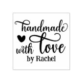 Speciaal handgemaakt met liefde 	rubberstempel (Afrduk)