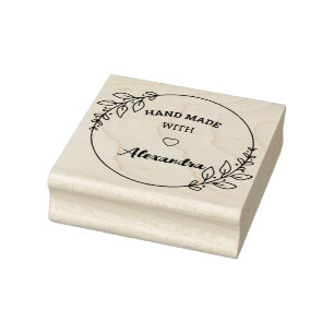 Speciaal handgemaakt met liefdesrubber stempel