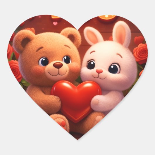 speciaal hart sticker (Voorkant)