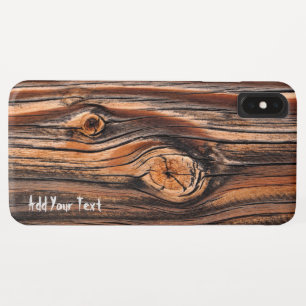 Speciaal hout — uniek iPhone XS max hoesje