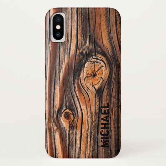 Speciaal hout — uniek Case-Mate iPhone case (Achterkant)