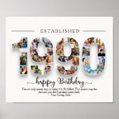 Speciaal in 1999 geboren fotocollage poster (Voorkant)