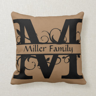 Speciaal Initiaal van Monagram, Pillow, Letter M Kussen